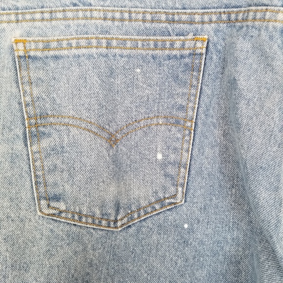 Levi Men's 44x30 Orange Tab 509 Loose Light Wash - Picture 5 of 8